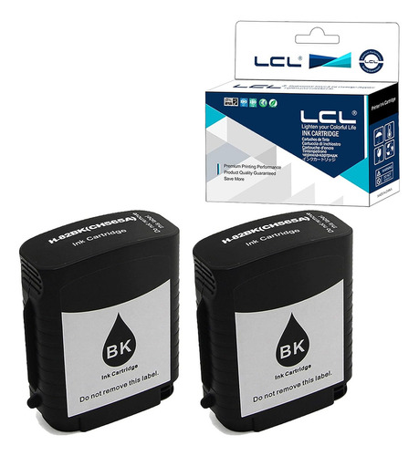 Cartucho Lcl Para Hp 82 Ch565a 510 111 Negro 2un