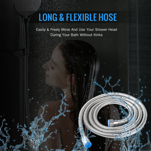 W Manguera De Ducha Flexible De Acero Inoxidable Para Ducha