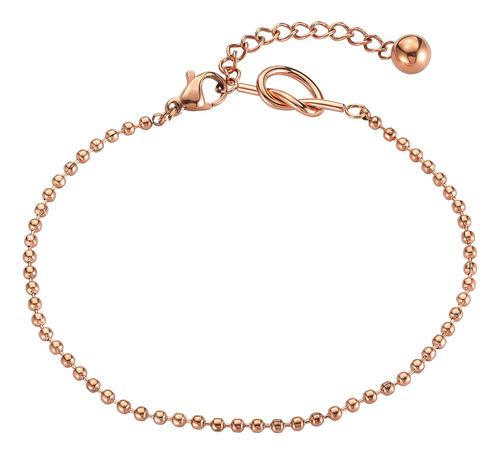 Pulsera De Acero Inoxidable Enso Mujer  Ejb3259r Oro Rosa