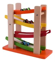 Comprar Juego Pista De Autos Carrera En Madera + 3 Autitos Niños