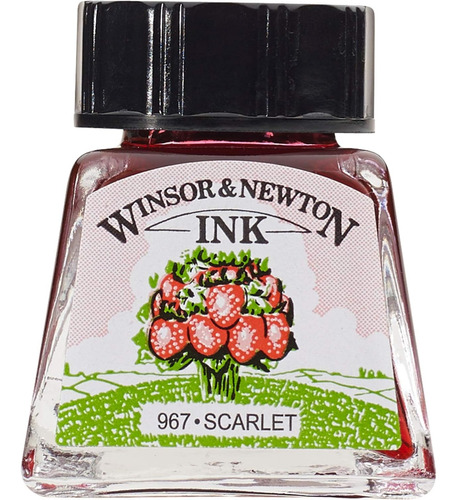 Tinta Para Dibujo Scarlet Winsor & Newton 14ml 