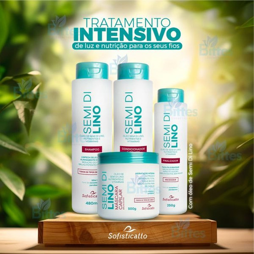 Kit Capilar Semi Di Lino Sofisticatto Hidratação E Nutrição