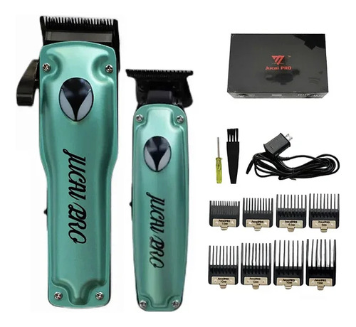 Kit Jucai Pro Maquina De Corte Jp01 E Acabamento Jp02 Bivolt Cor Verde 127/220v