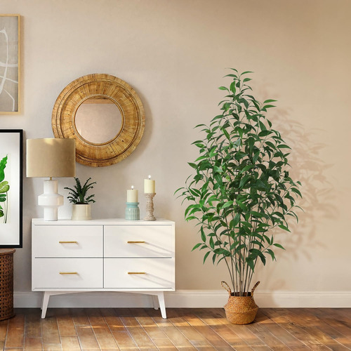 Ferrgoal Árbol De Eucalipto Artificial, Planta Falsa De 63 P