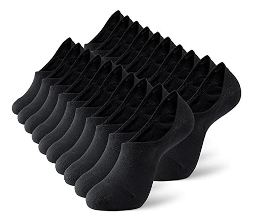Monfoot 10 Pares De Calcetines Negros Antideslizantes Transp