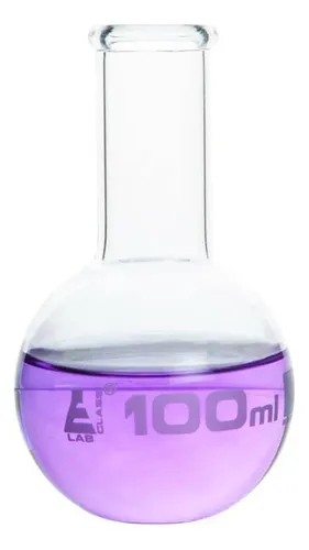 Balon De Ebullición 2000 Ml - Borosilicato Fondo Plano