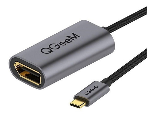 Adaptador Cabo Usb C Displayport Thunderbolt 3 4k 60hz Qgeem