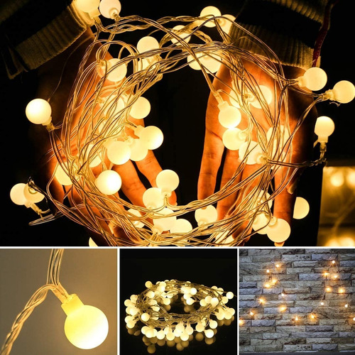 Serie Led Luces Globo 7.5m 50led Usb Navidad Decorativas Luz