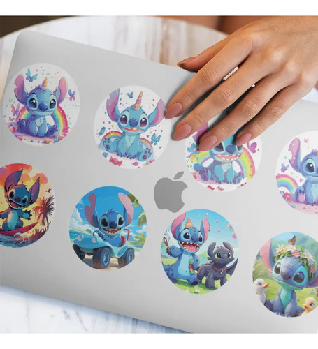 Pegatinas Stitch Calcomanías Stickers 500 Pzas 8 Diseños