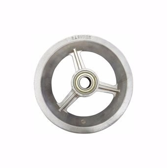 Imagem 2 de 2 de Kit 4 Aros Alumínio 8 Pol. Com Rolamento Para Até 200kg Carg
