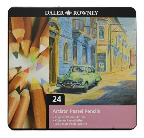 Imagen 2 de 2 de Lápiz Pastel Daler Rowney 24 Pzs