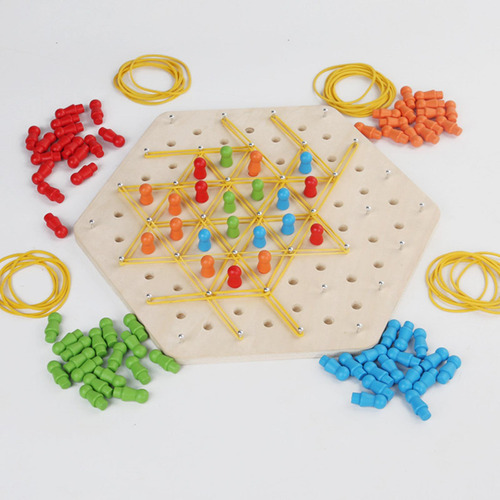 Juego De Ajedrez Triangular Con Cadena, Juguete Educativo,