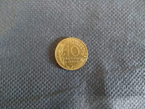 Moeda 10 Centimes França 1990