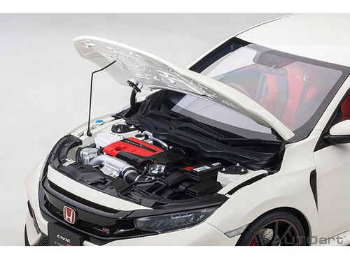 Imagem 3 de 9 de Miniatura Auto Art 1:18 Honda Civic Type-r (fk8)