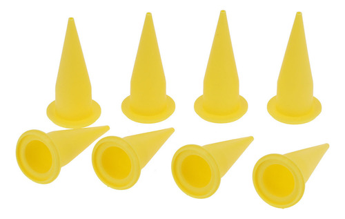 A Bocal De Cone, 8 Peças De Plástico Pe, Corrosão Amarela