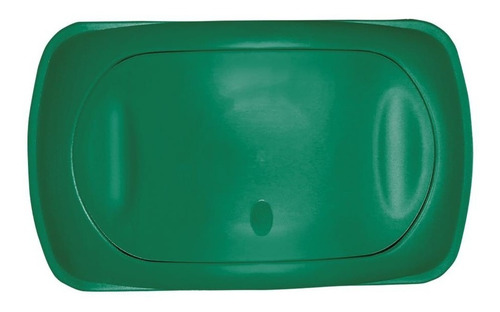 2 Botes De Basura 42 L Verde Gris Con Tapa Balancín Lateral