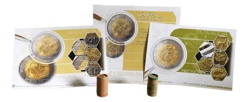 Primeras Monedas 2 Y 5 Soles Lineas Nazca Coleccion Completa