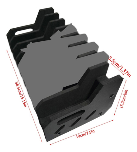 Estante De Almacenamiento Para Pistolas Eva Foam, 8 Ranuras,