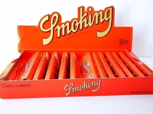 Caja Papel Smoking Rojo 75 Hojas 1 1/4 X25 Unidades