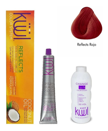 Tinte De Cabello Kuul Reflects 90 Ml  + Peroxido 20 Vol