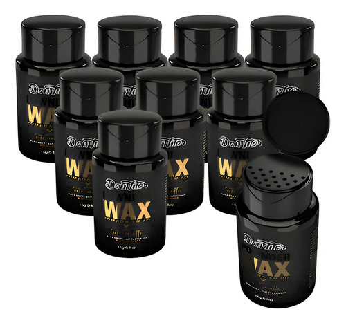 Kit Pomada Modeladora Em Pó Efeito Matte Seco Natural 9un
