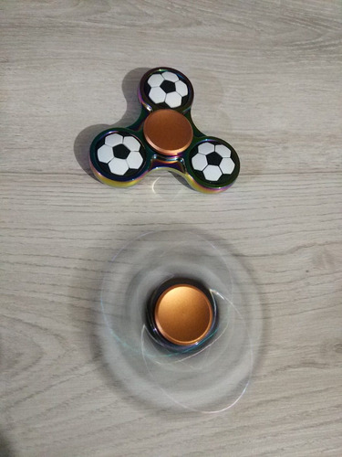 2 Piezas Fidget Spinner Tornasol Balón Futbol Envío Gratis