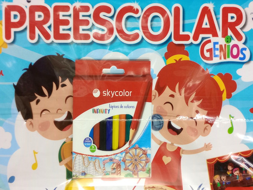 Preescolar Genios Número 12 Lápices De Colores