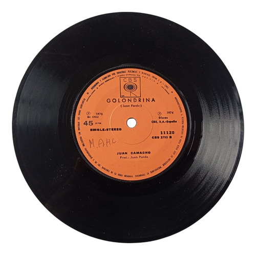 Vinilo Single De Juan Camacho - Jurame ( C40 (Usado)