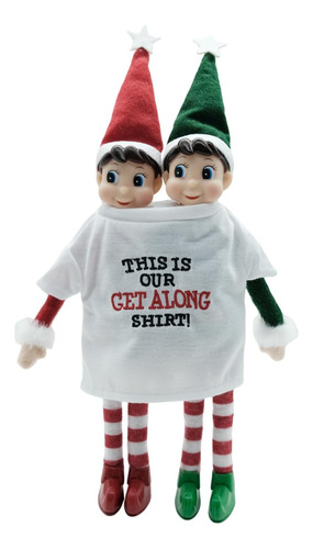 Accesorio Muñeco Elfo 15 Cm, Camiseta Get Along Para Niño