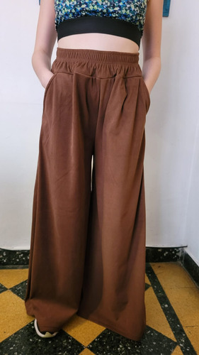 Maxi Palazo Pantalon Frisa Mujer Calentito X Talles