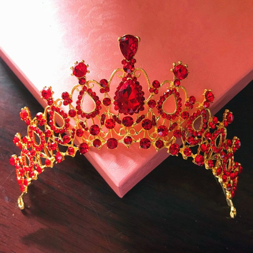 Tiara De Plata Con Corona De Princesa Con Diamantes De Imita