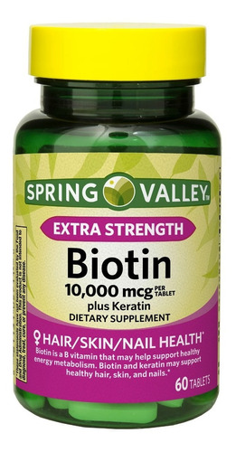 Biotina 10000 Mcg Con Keratina Bio - Unidad A $1000