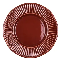 Comprar Jogo 6 Pratos Sobremesa Risque Carmin Ø 21cm Porto Brasil Cor Vermelho Conjunto De Pratos Natal