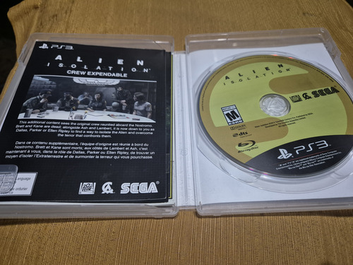 Juego De Ps3 Alien Isolation, Físico Y Usado (Usado)