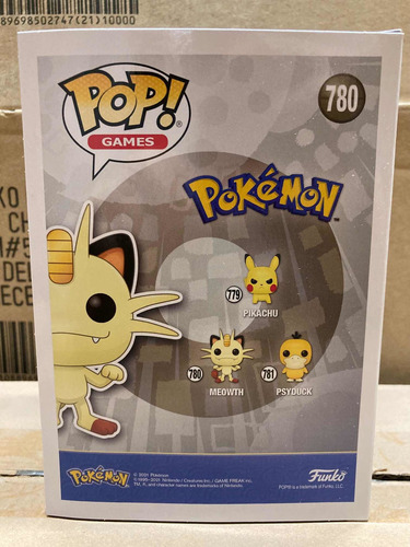 Meowth 780 Pokemon Go Funko Pop Games Nuevo Ash Pikachu