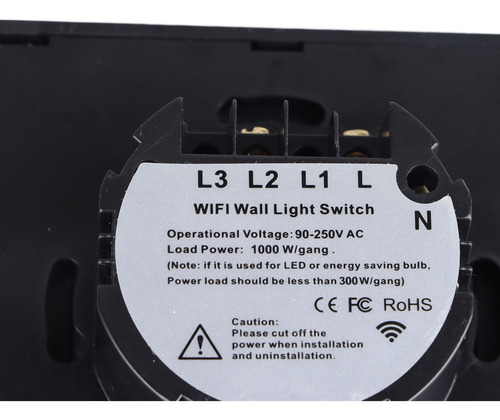 Interruptor Wifi Inalámbrico Con Soporte De Control Rf433