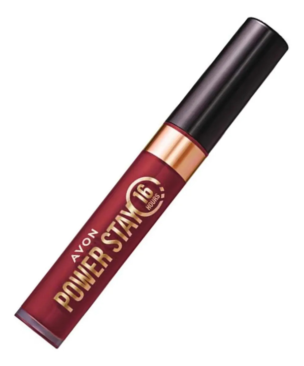 Avon Batom Líquido Power Stay 16h Duração Sua Cor Cor Marrom Rubi — miniatura 3