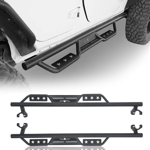 Estribo Lateral Caido Barra Nerf Para Jeep Wrangler Jk 4