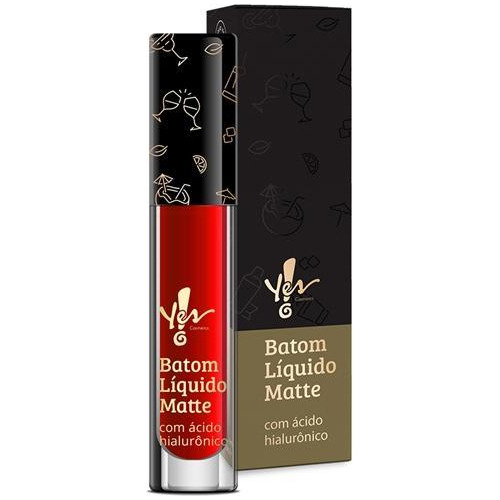 Batom Líquido Matte Yes Bloody Vermelho Chamativo Yes