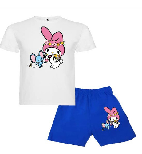 Pijama Corto Niñas Algodon Cinnamoroll Corazón