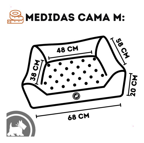 Cama Impermeável M (68x58cm)