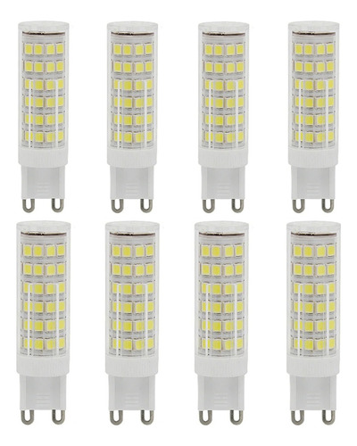 Kit 8 Lâmpadas De Led Halopim G9 12w Para Arandelas  Lustres