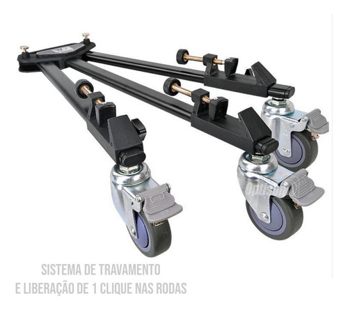 Tripé De Iluminação Estúdio Com Rodinhas Greika 2,4m