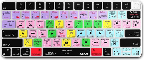 Xskn Final Cut Pro Funda De Teclado De Acceso Directo Para I
