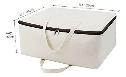 Juego De 2 Bolsas De Almacenamiento Con Cremallera Lateral