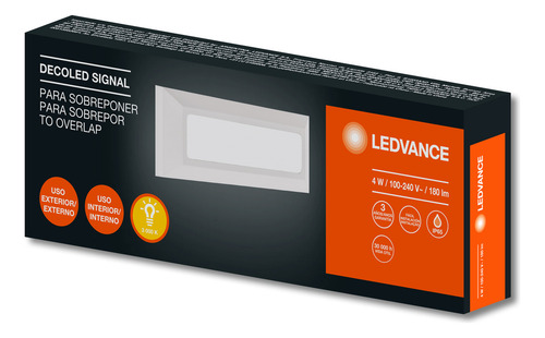 Lampara Led Decorativa 4w Para Exterior Luz Calida 3000k