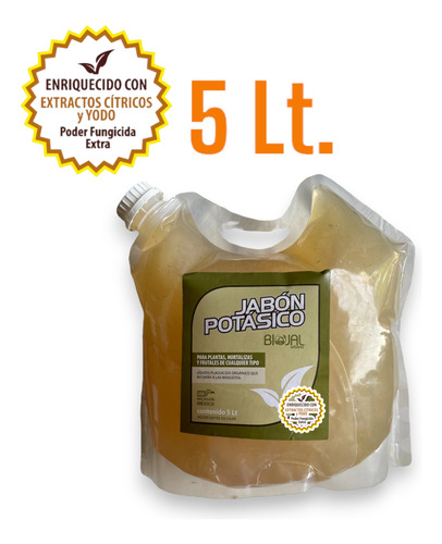 Jabón Potásico + Neem Insecticida Fungicida 5 Lt