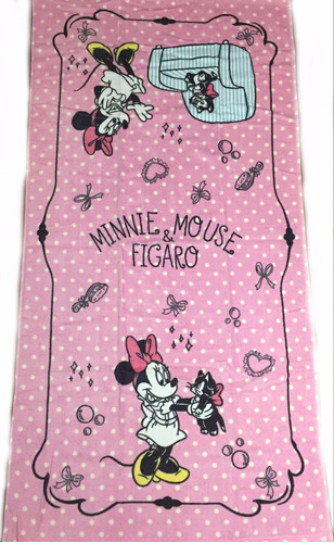 Toalla Playera Minnie Mouse & Figaro