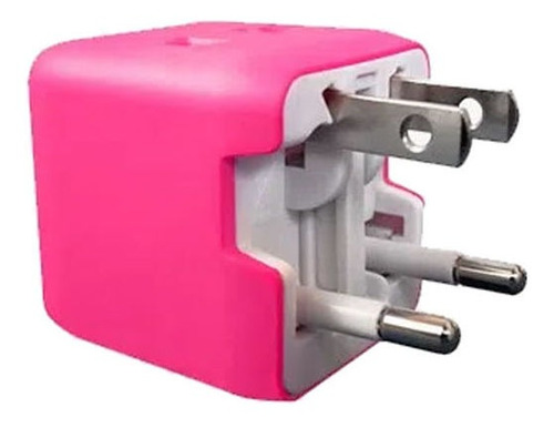 Adaptador Universal De Viaje Coolbox Rosado