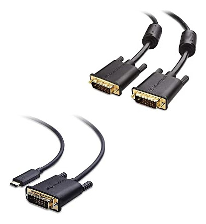 Cable Dvi Dual Link De 10 Pies En Y Usb-c A Dvi, Paquete Ide